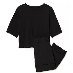 Black Pajama Lounge Set